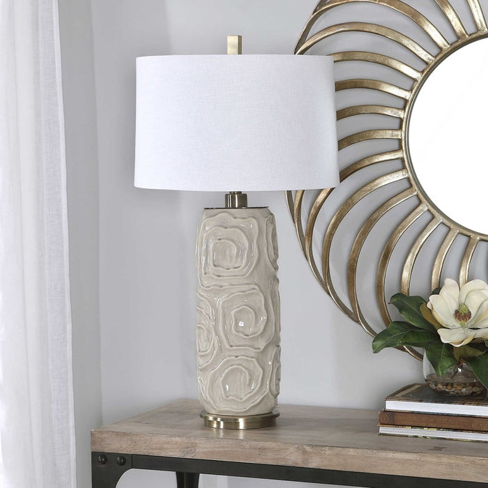 ZADE TABLE LAMP, GRAY