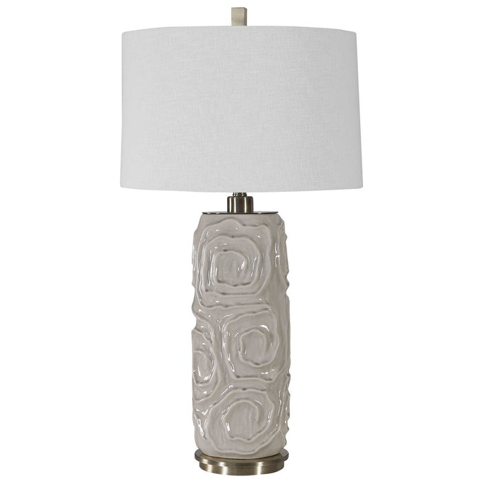 ZADE TABLE LAMP, GRAY