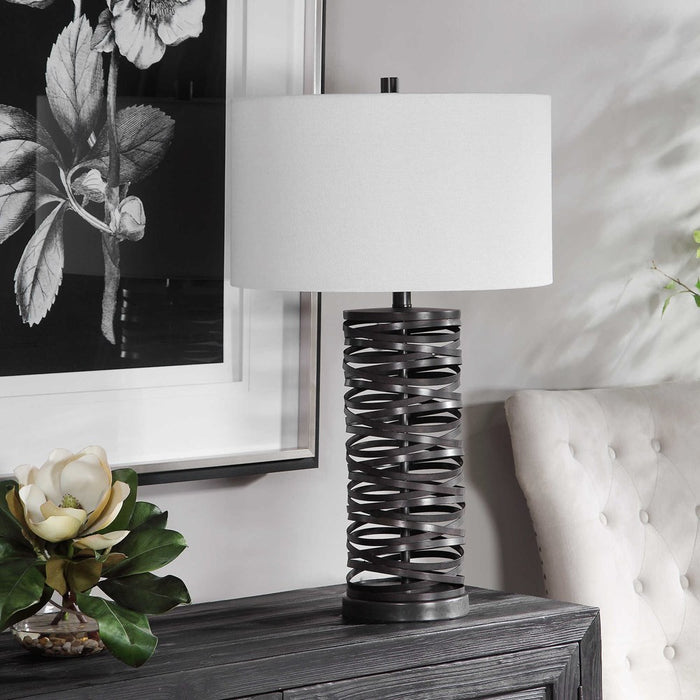 ALITA RUST BLACK TABLE LAMP