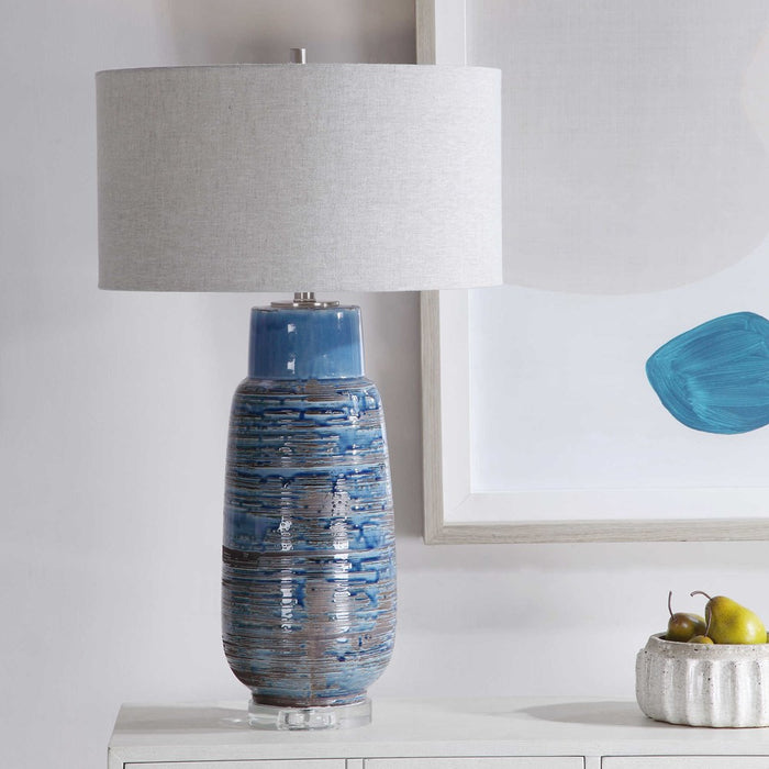 MAGELLAN TABLE LAMP, BLUE