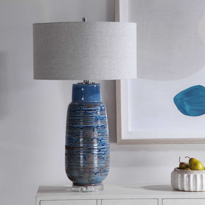 MAGELLAN TABLE LAMP, BLUE