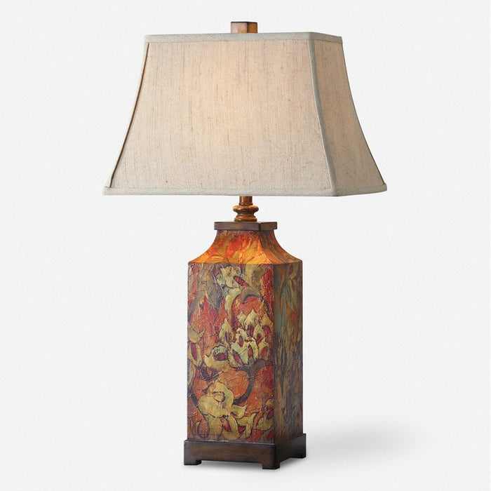 COLORFUL FLOWERS TABLE LAMP