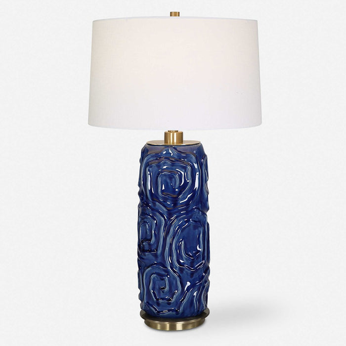 ZADE TABLE LAMP, BLUE