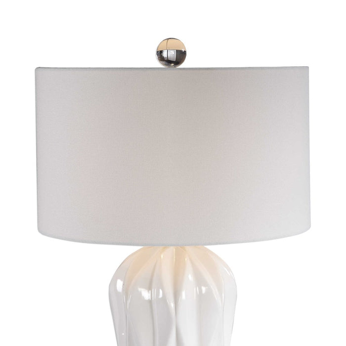 MALENA TABLE LAMP, WHITE