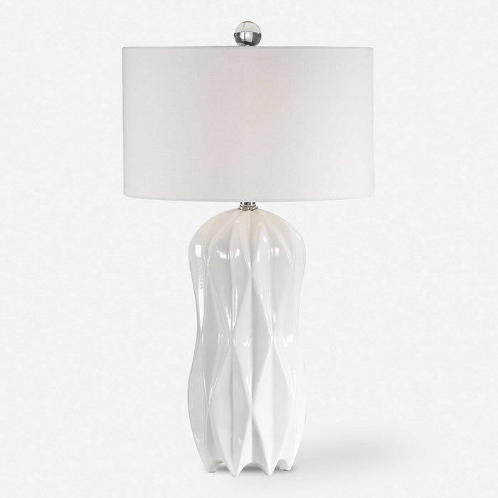 MALENA TABLE LAMP, WHITE