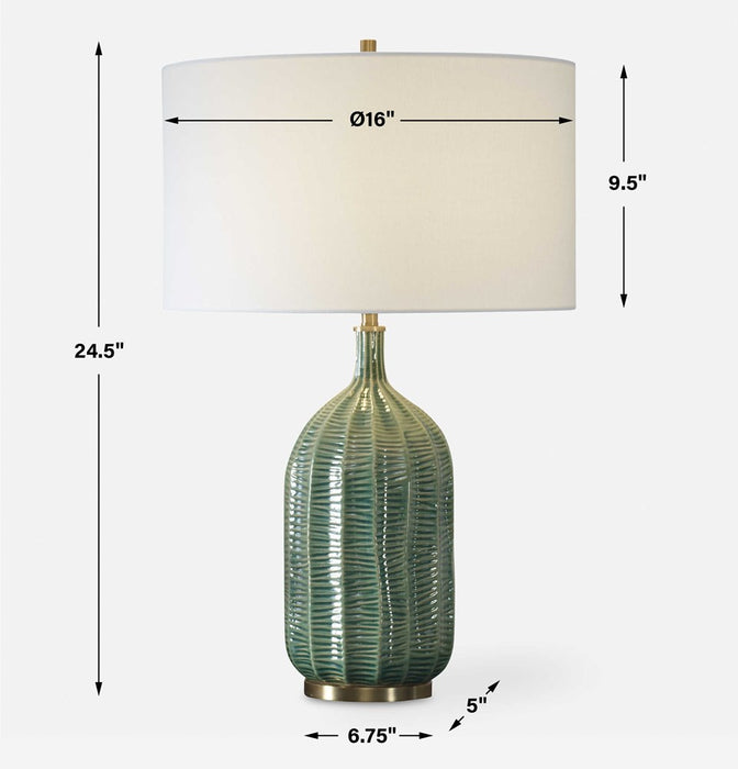 BIXBY GREEN TABLE LAMP