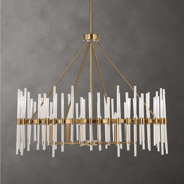 CRYSTAL STICK, 8 LT CHANDELIER