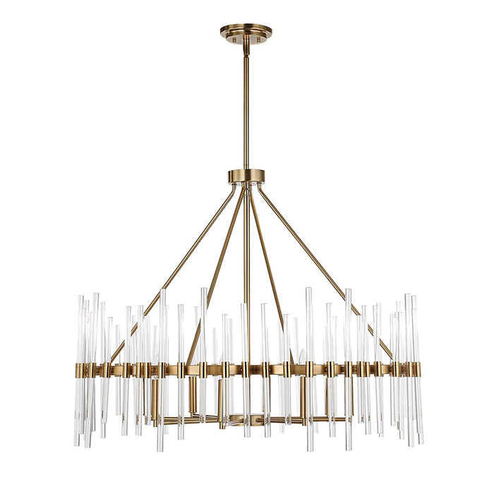 CRYSTAL STICK, 8 LT CHANDELIER