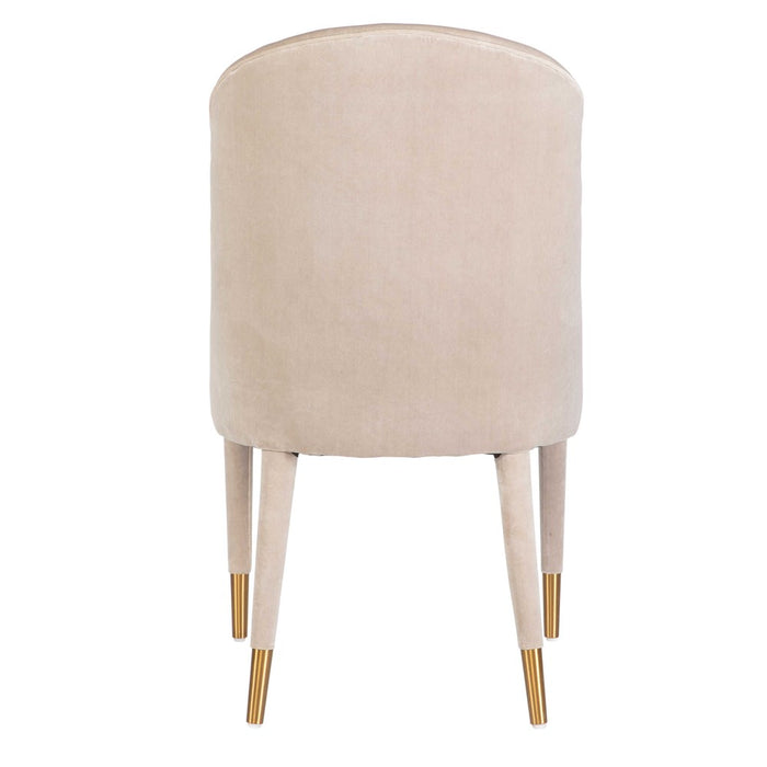 BRIE ARMLESS CHAIR, CHAMPAGNE, 2 PER BOX, PRICED EACH