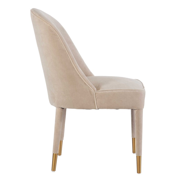 BRIE ARMLESS CHAIR, CHAMPAGNE, 2 PER BOX, PRICED EACH