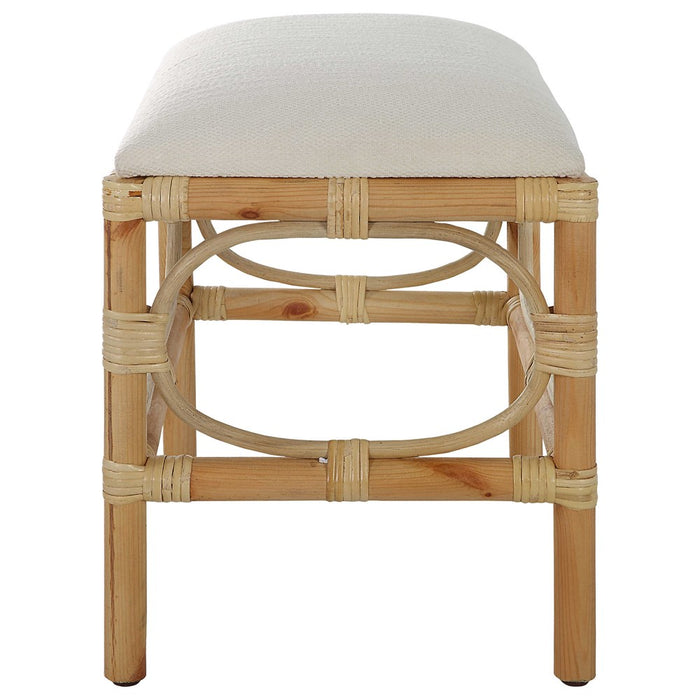 LAGUNA SMALL BENCH, WHITE