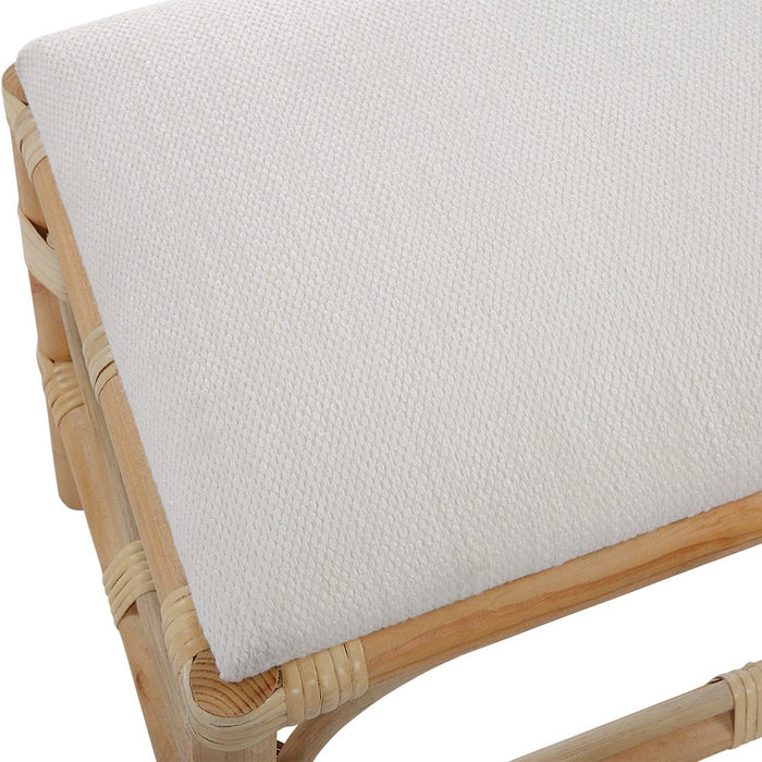 LAGUNA SMALL BENCH, WHITE