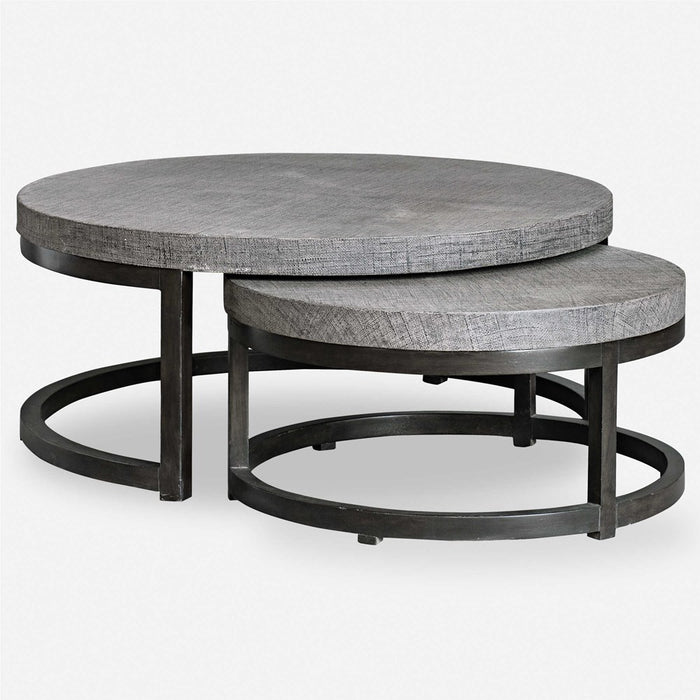 AIYARA NESTING COFFEE TABLES, S/2