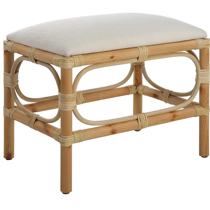 LAGUNA SMALL BENCH, WHITE