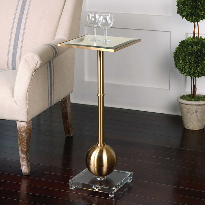 LATON DRINK TABLE, GOLD