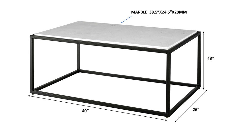 VOLA COFFEE TABLE, 2 CARTONS