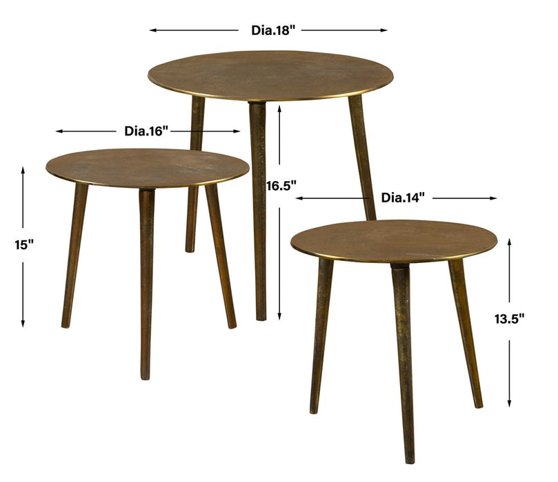 KASAI COFFEE TABLES, S/3