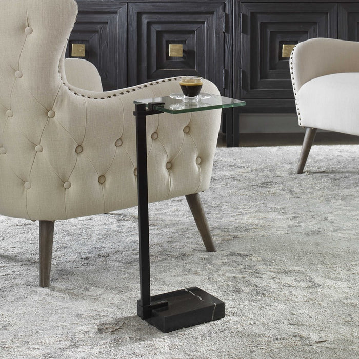 BUTLER ACCENT TABLE, BLACK