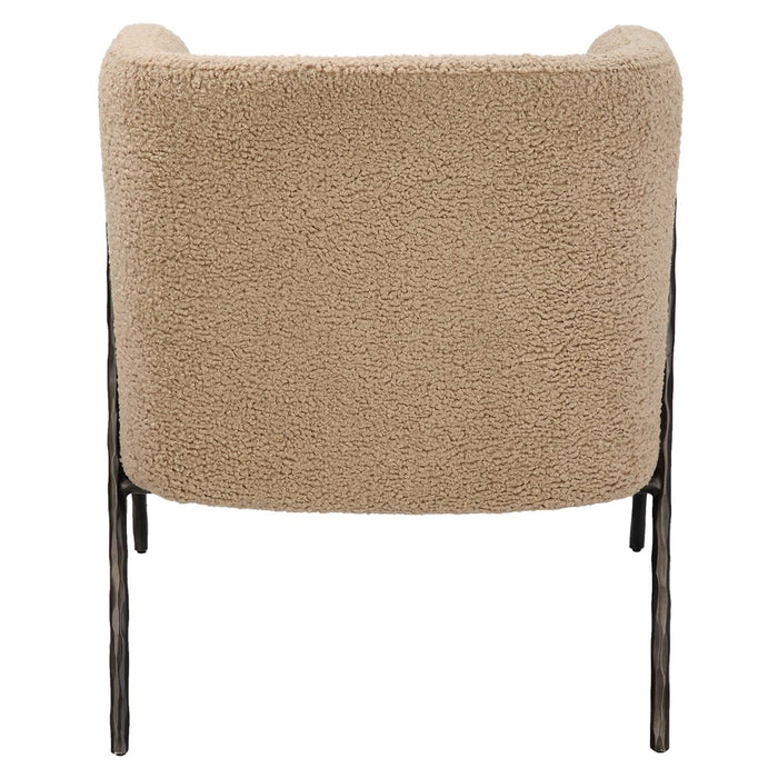 JACOBSEN ACCENT CHAIR, LATTE SHEARLING