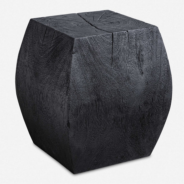 GROVE ACCENT STOOL, BLACK