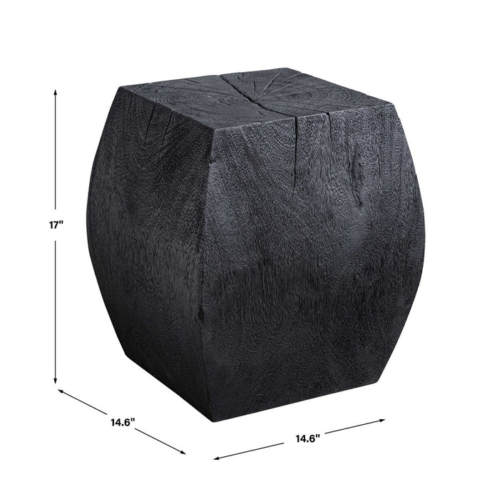 GROVE ACCENT STOOL, BLACK