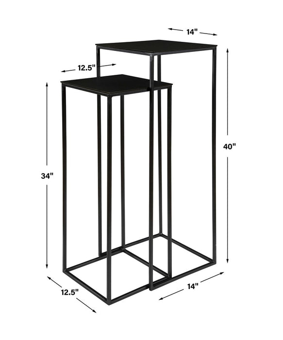 COREENE NESTING PEDESTALS, S/2