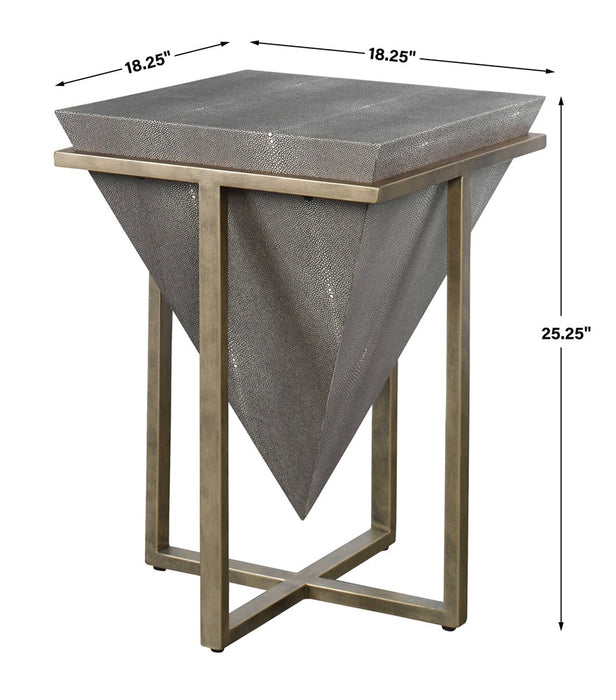 BERTRAND ACCENT TABLE, SHAGREEN