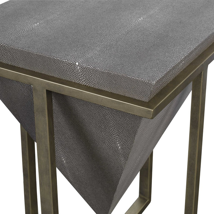 BERTRAND ACCENT TABLE, SHAGREEN