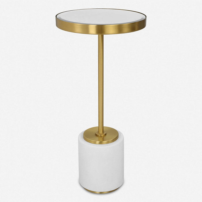 LAURIER DRINK TABLE, WHITE