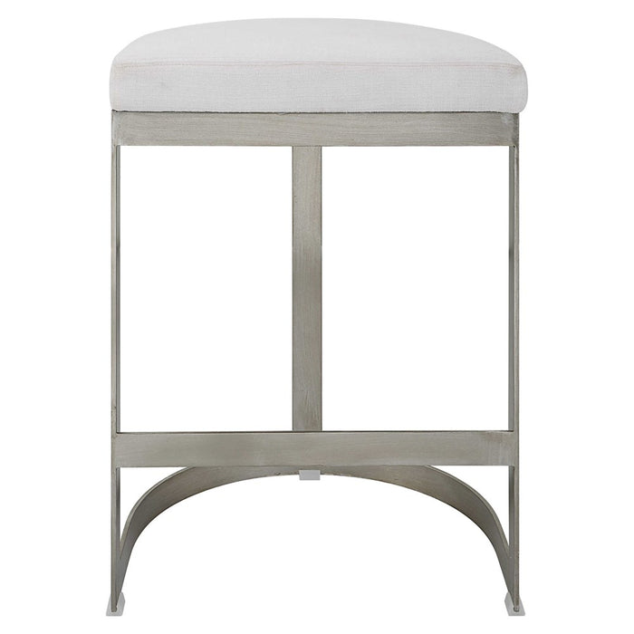 IVANNA COUNTER STOOL, SILVER