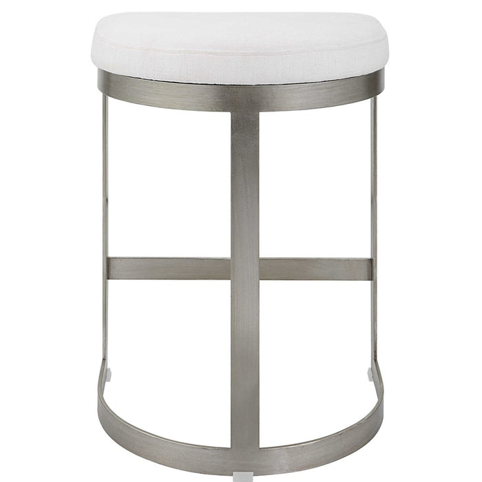 IVANNA COUNTER STOOL, SILVER