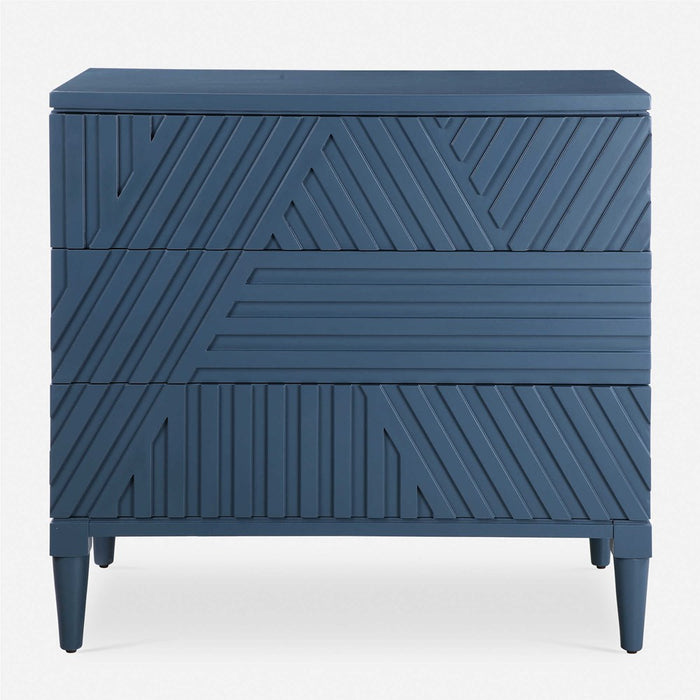 COLBY 3 DRAWER CHEST, BLUE