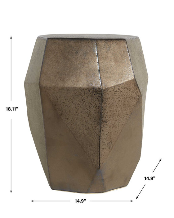 MAQUETTE GARDEN STOOL, BRONZE