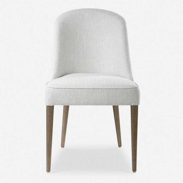 BRIE ARMLESS CHAIR, WHITE, 2 PER BOX, PRICED EACH