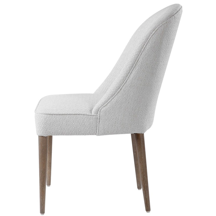 BRIE ARMLESS CHAIR, WHITE, 2 PER BOX, PRICED EACH