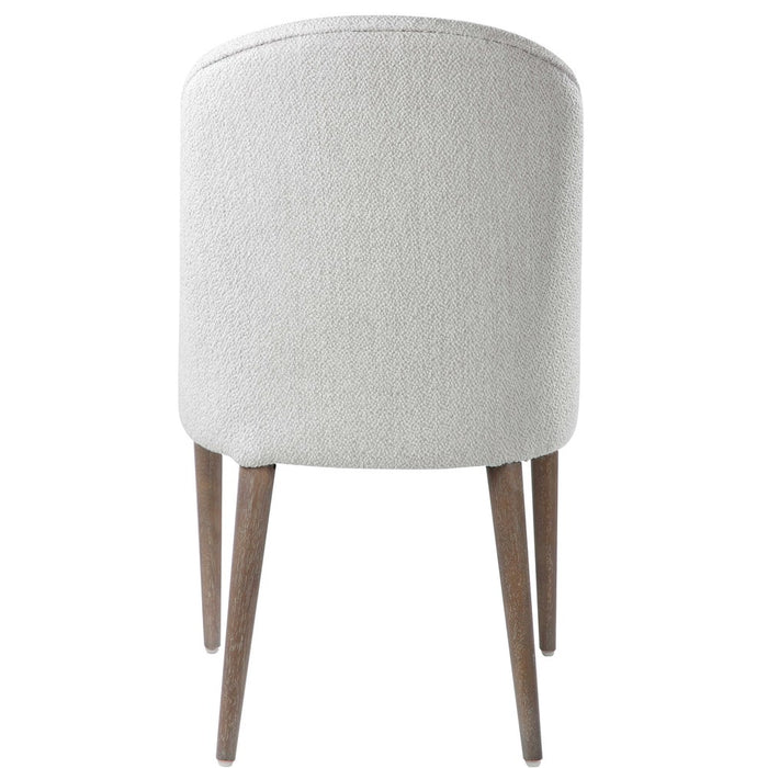 BRIE ARMLESS CHAIR, WHITE, 2 PER BOX, PRICED EACH