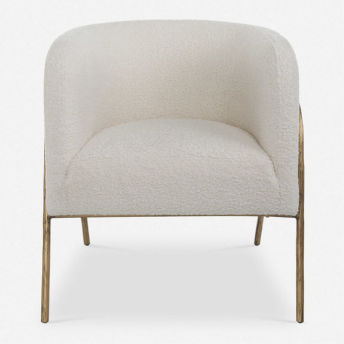 JACOBSEN ACCENT CHAIR, NATURAL SHEARLING