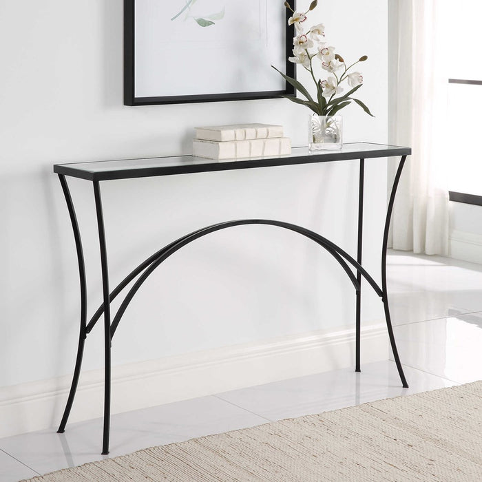 ALAYNA CONSOLE TABLE, BLACK