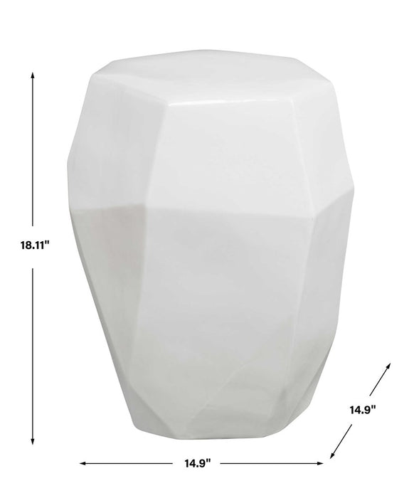 MAQUETTE GARDEN STOOL, WHITE