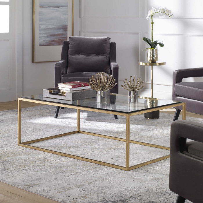 BRAVURA COFFEE TABLE, GOLD