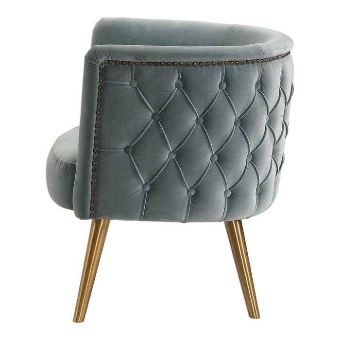 HAIDER ACCENT CHAIR, SLATE BLUE