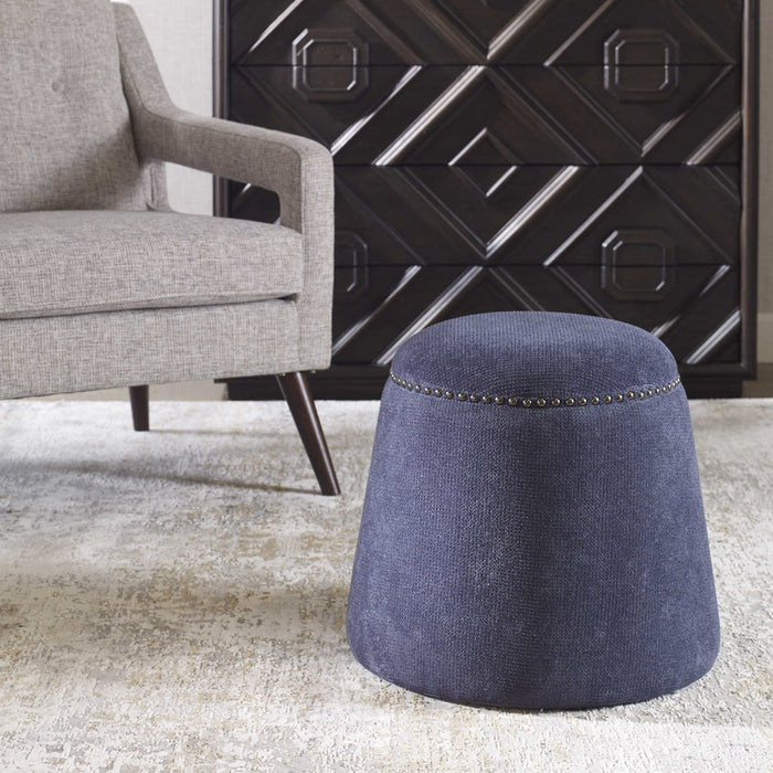 GUMDROP OTTOMAN, DENIM