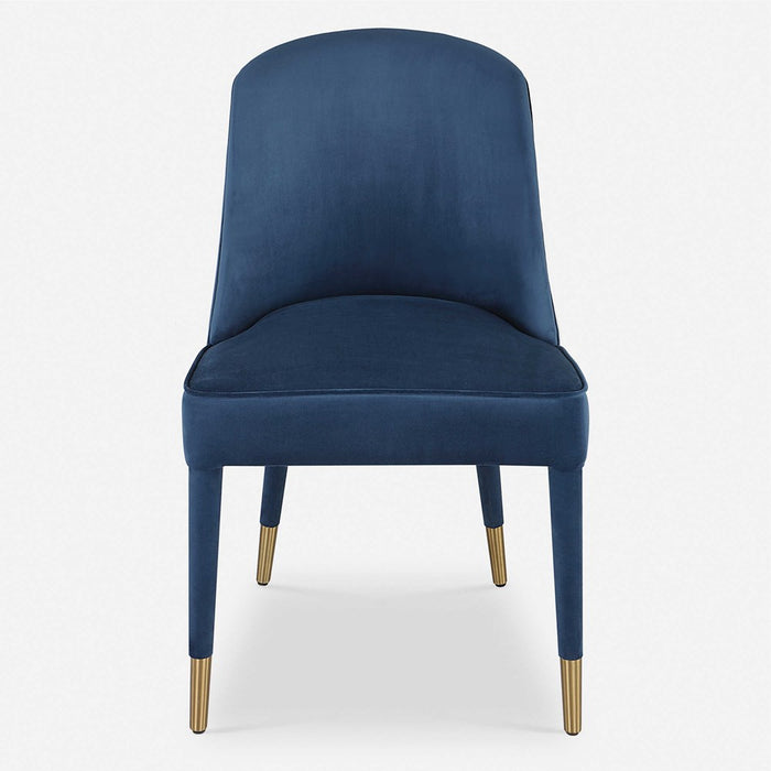 BRIE ARMLESS CHAIR, SAPPHIRE, 2 PER BOX, PRICED EACH