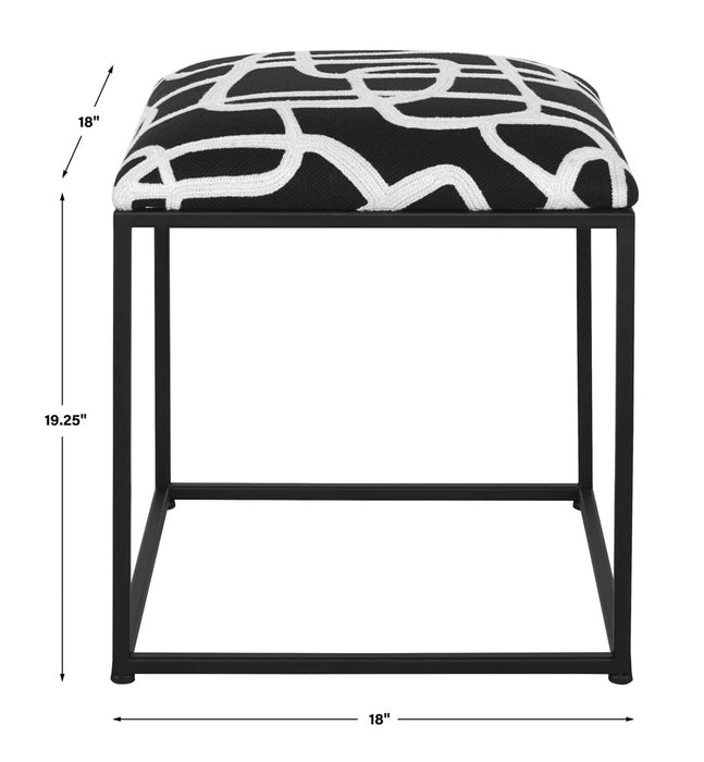 TWISTS AND TURNS ACCENT STOOL