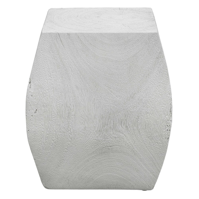 GROVE ACCENT STOOL, IVORY