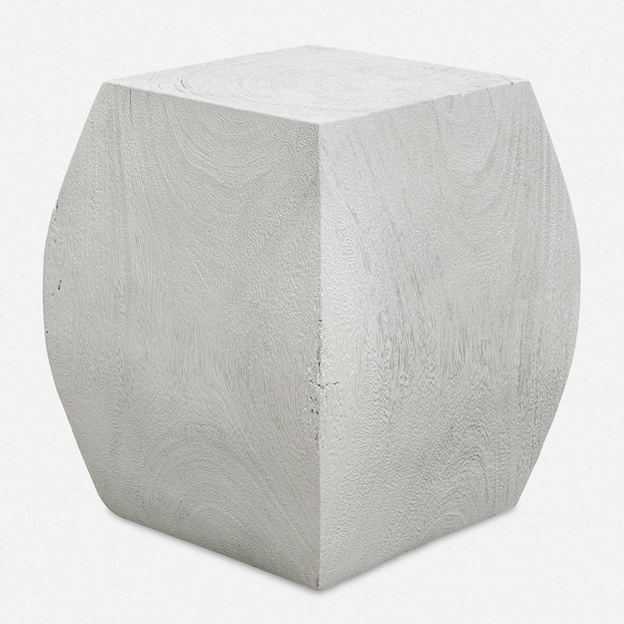 GROVE ACCENT STOOL, IVORY