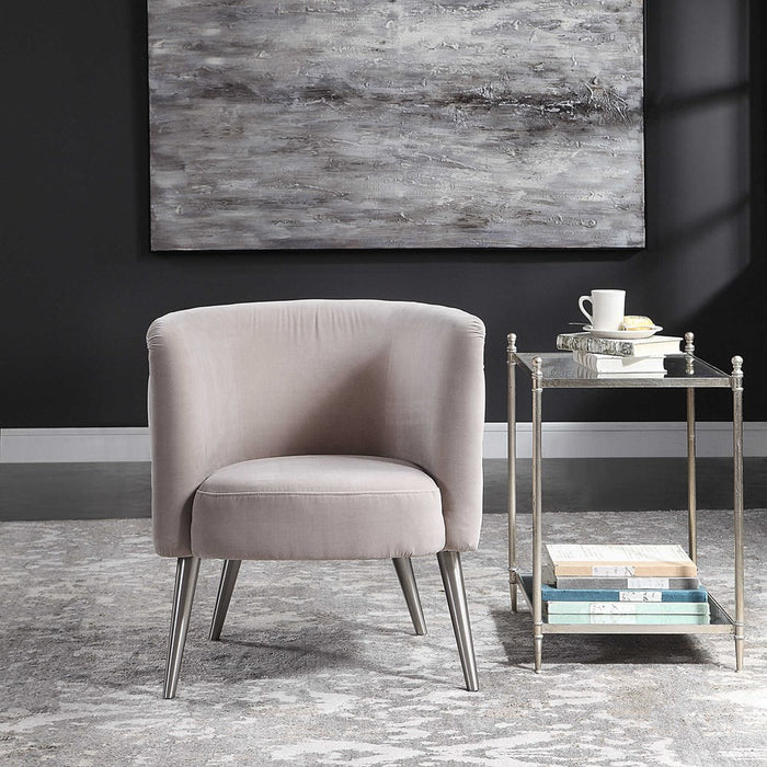 HAIDER ACCENT CHAIR, CHAMPAGNE