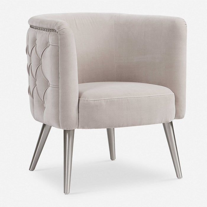 HAIDER ACCENT CHAIR, CHAMPAGNE