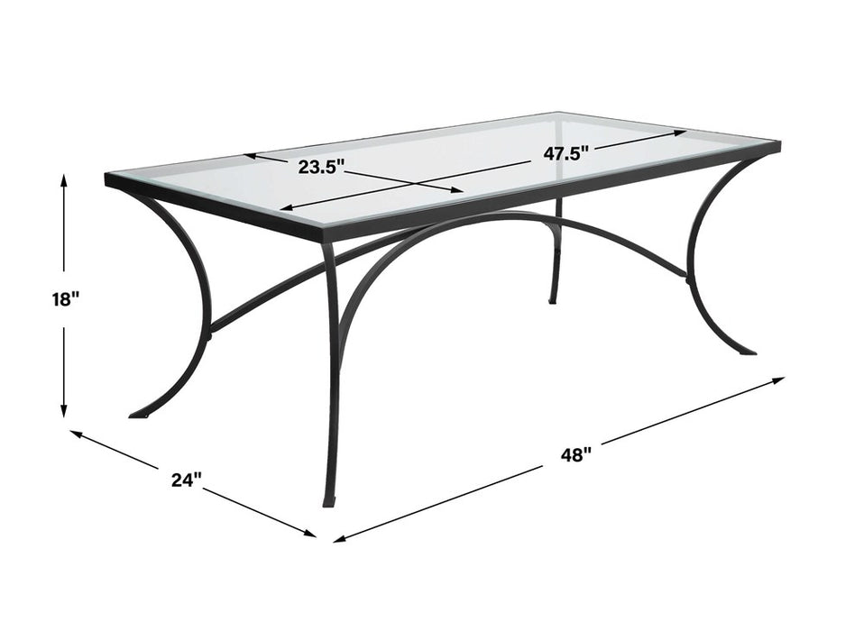 ALAYNA COFFEE TABLE, BLACK