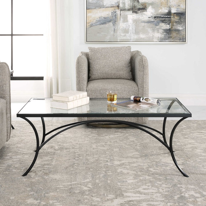 ALAYNA COFFEE TABLE, BLACK